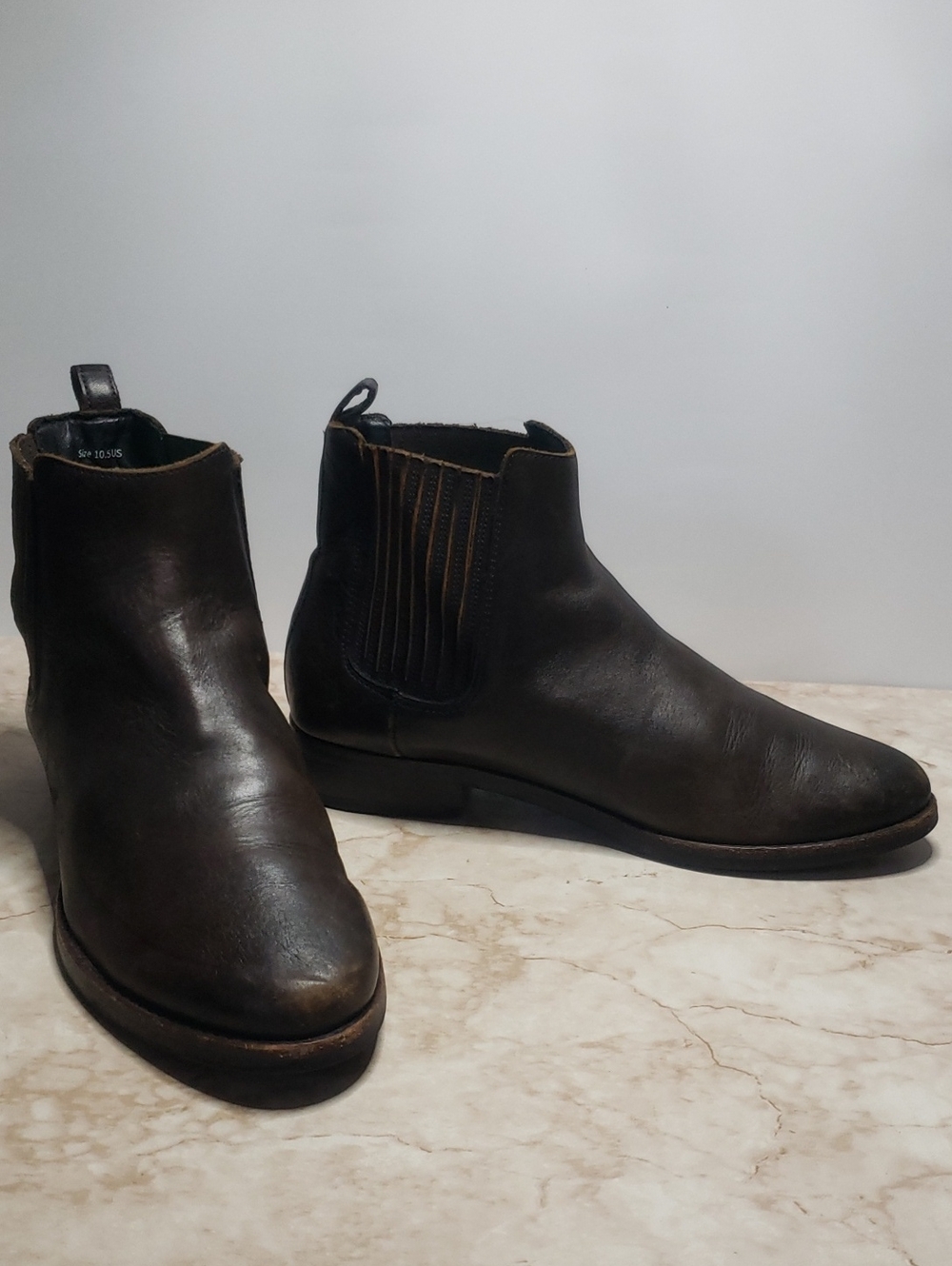 Thursday Boots Men's Dark Brown Leather Chelsea Boots 10.5